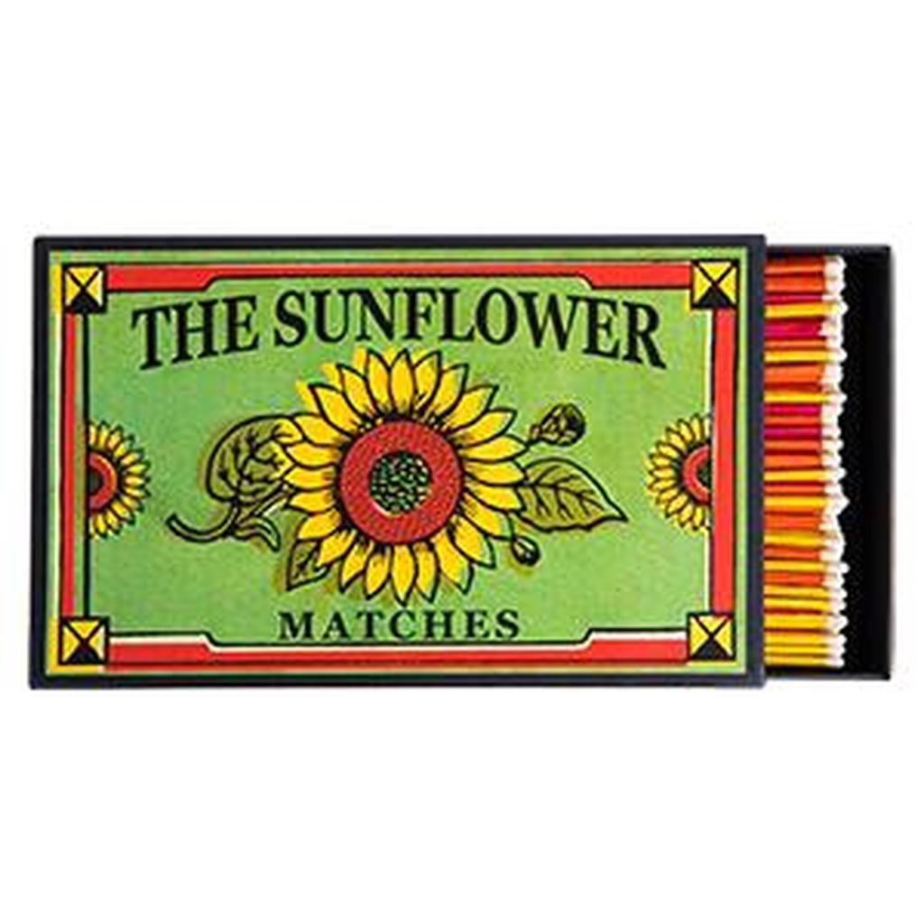 The Sunflower Kjempe Sikkerhetsfyrstikker Med Vintage Solsikkemotiv Og Stor Matchboks-Archivist Gallery | Europe-Kvalitetstid AS