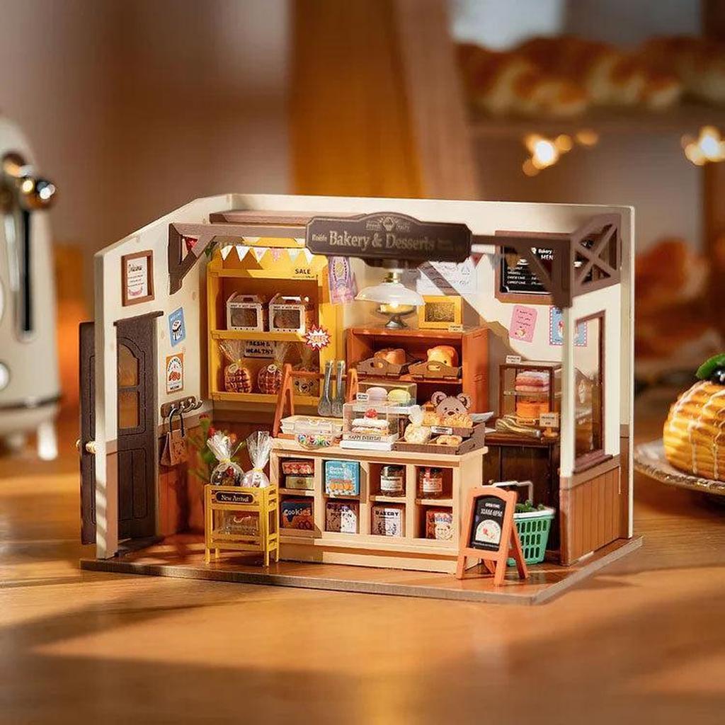 Beckas Baking House Modellbyggesett 1 Til 20 Med 141 Deler Retro Bakeri For Hobbyentusiaster Kvalitetstid-Robotime-Kvalitetstid AS