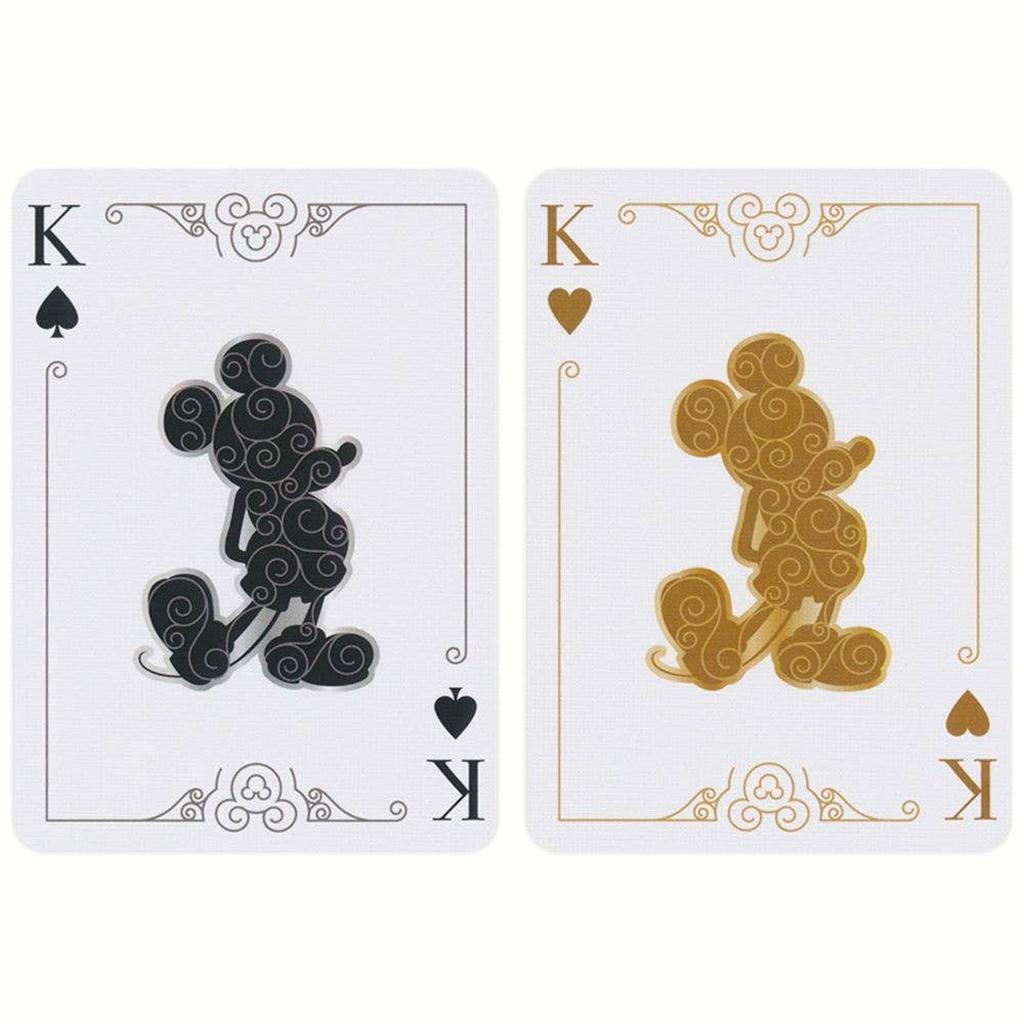 Bicycle Disney Mickey Mouse Kortsett Med Sort Gull Design-Kortstokker-Cardshouse-Kvalitetstid AS