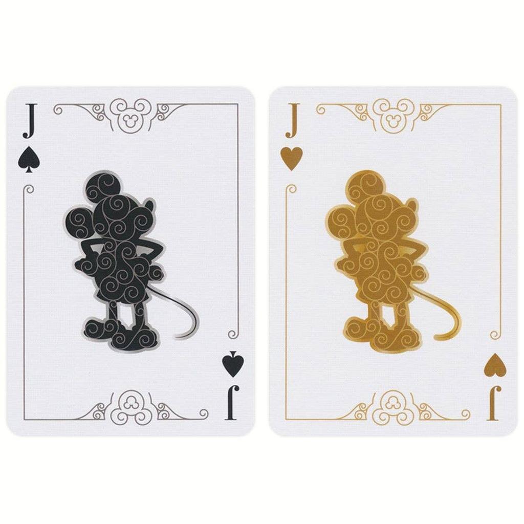 Bicycle Disney Mickey Mouse Kortsett Med Sort Gull Design-Kortstokker-Cardshouse-Kvalitetstid AS
