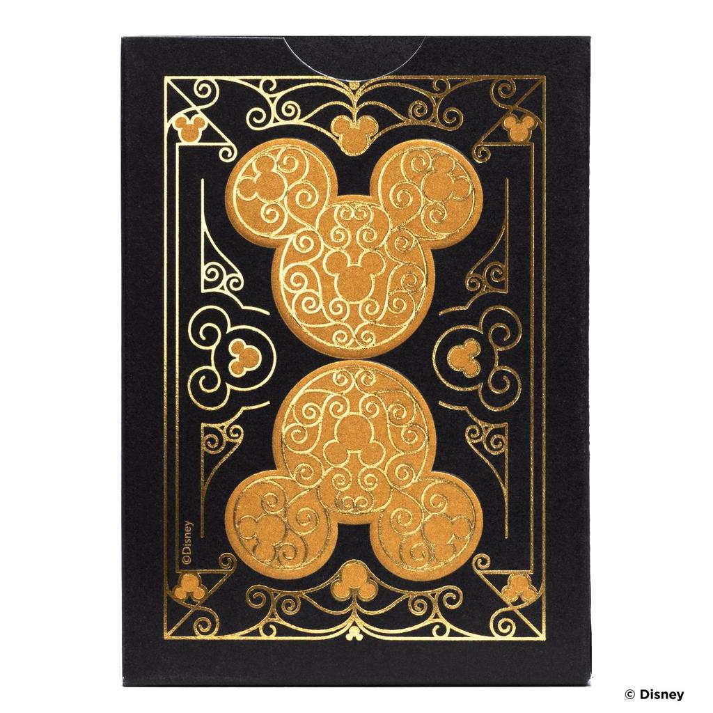 Bicycle Disney Mickey Mouse Kortsett Med Sort Gull Design-Kortstokker-Cardshouse-Kvalitetstid AS