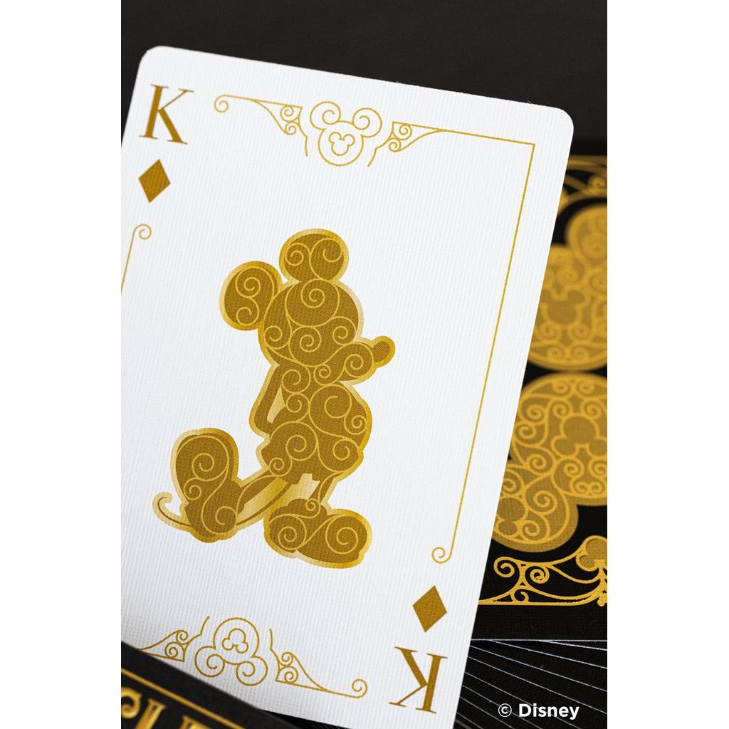 Bicycle Disney Mickey Mouse Kortsett Med Sort Gull Design-Kortstokker-Cardshouse-Kvalitetstid AS