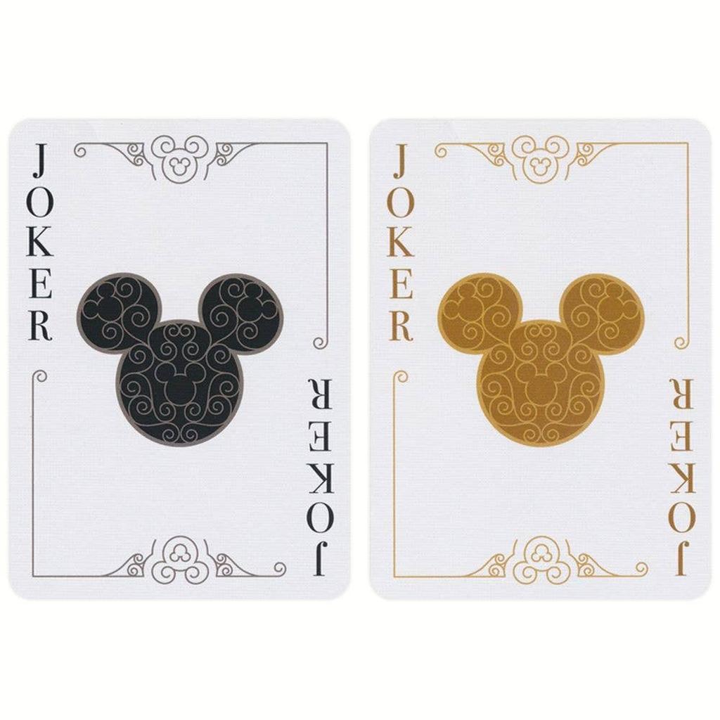 Bicycle Disney Mickey Mouse Kortsett Med Sort Gull Design-Kortstokker-Cardshouse-Kvalitetstid AS