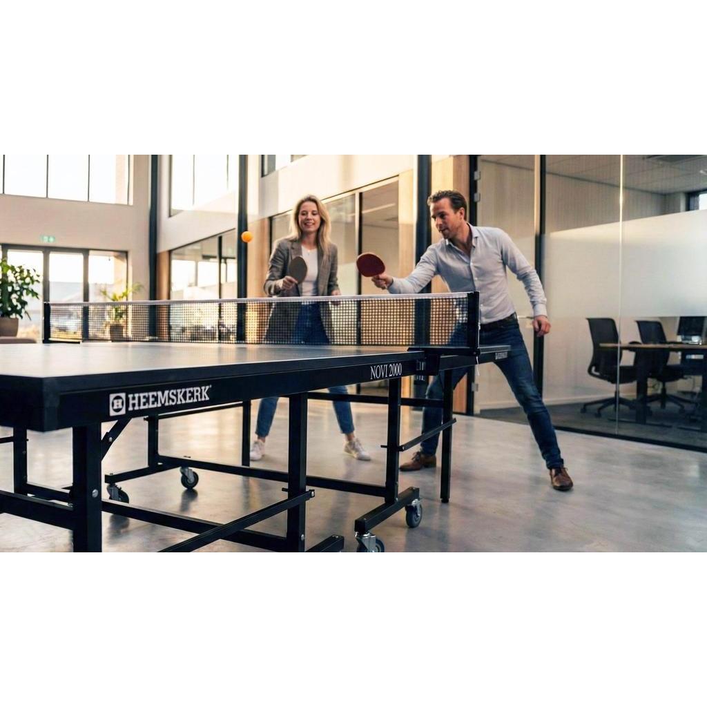 Bordtennisbord 22 mm Spillflate 35 mm Stødig Novi 2000-Bordtennisbord-Heemskerk-Sort-Kvalitetstid AS