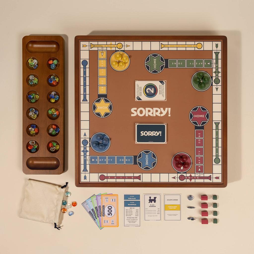 3-in-1 Game Collection: Monopoly, Sorry & Mancala-WS Game Company-Kvalitetstid AS