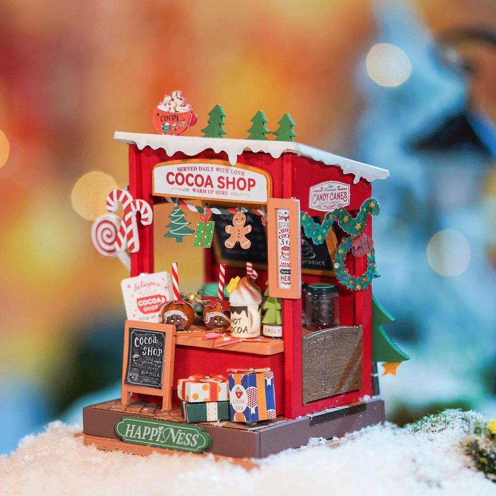Rolife Cocoa Shop Minibyggesett DIY Diorama For Hobbyister Og Modellbyggere Enkelt Montering Ca 1 Time-Robotime-Kvalitetstid AS