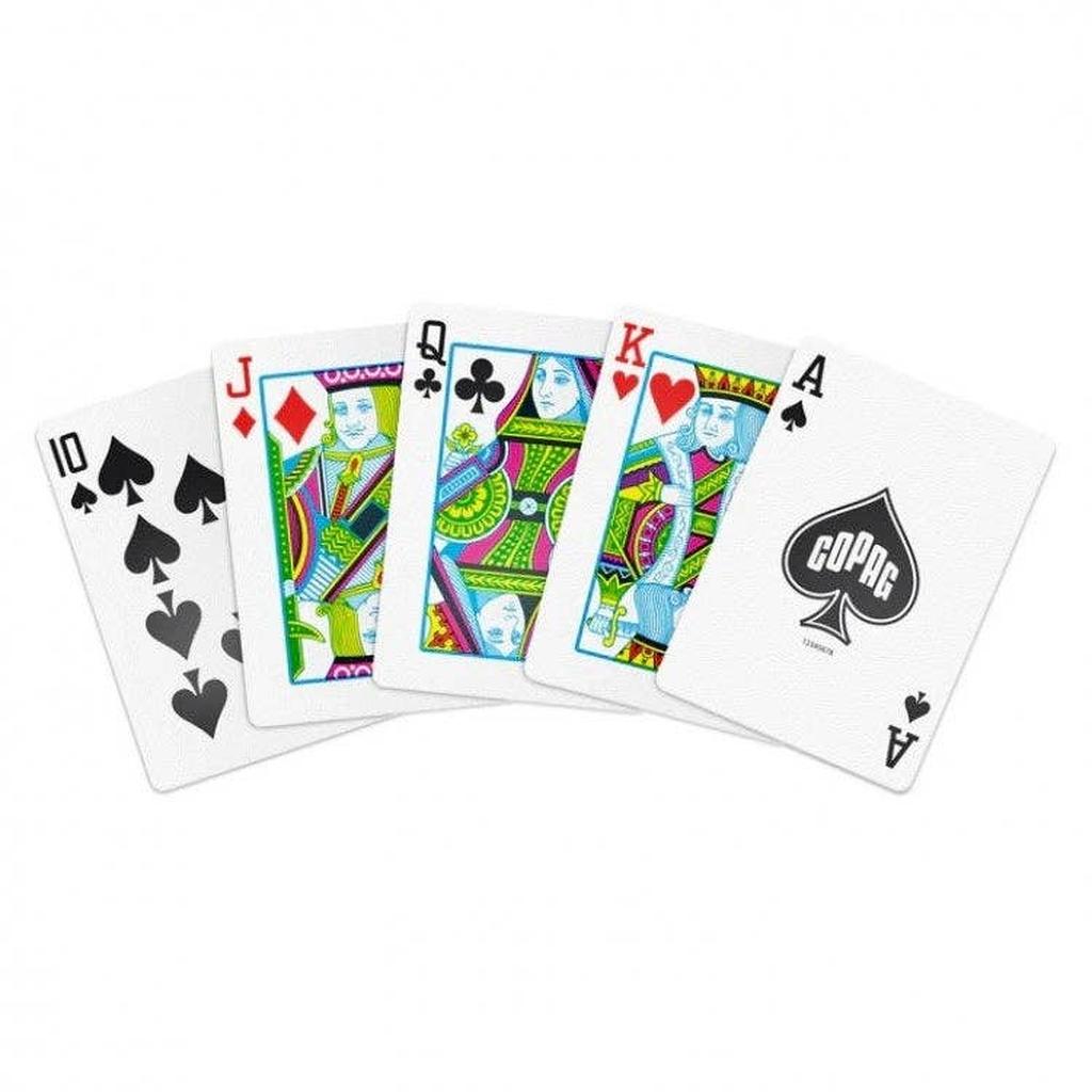 Copag Elite Poker Regular Index Dobbel Plast Kortsett Grønn Burgunder For Profesjonelle Spillere-Kortstokker-Cardshouse-Kvalitetstid AS