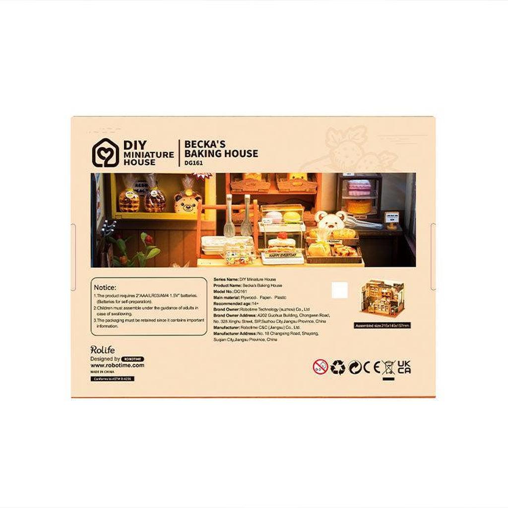 Beckas Baking House Modellbyggesett 1 Til 20 Med 141 Deler Retro Bakeri For Hobbyentusiaster Kvalitetstid-Robotime-Kvalitetstid AS