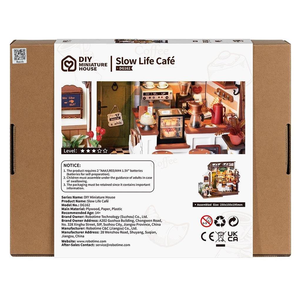 Kaffebar Modellbyggesett NO17 Café Nøyaktig For Hobbybyggere-Robotime-Kvalitetstid AS