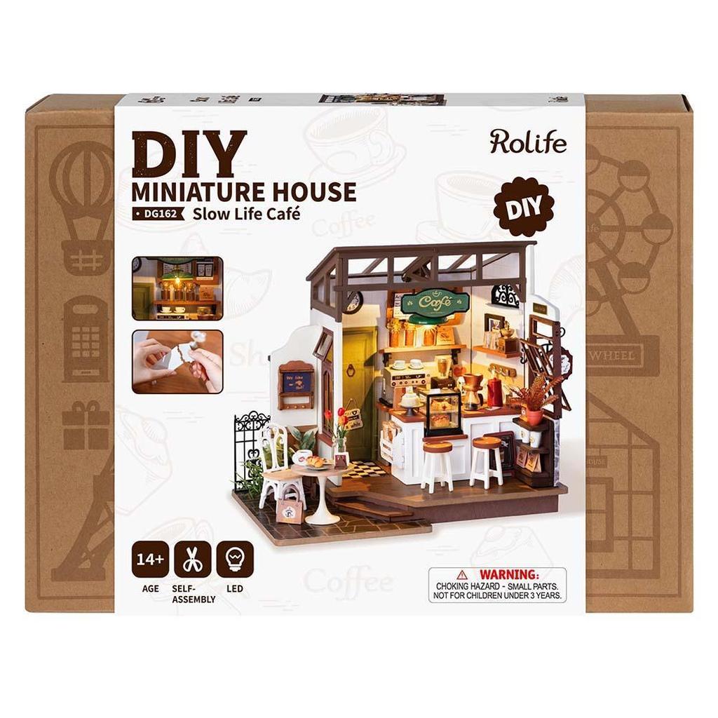 Kaffebar Modellbyggesett NO17 Café Nøyaktig For Hobbybyggere-Robotime-Kvalitetstid AS