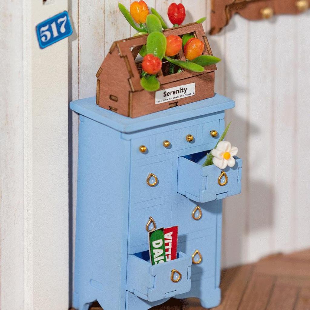 Euroinspirert Hagehus Modellsett Med Detaljert Interiør Og Hageutstyr For Hobbyentusiaster Robotime-Robotime-Kvalitetstid AS