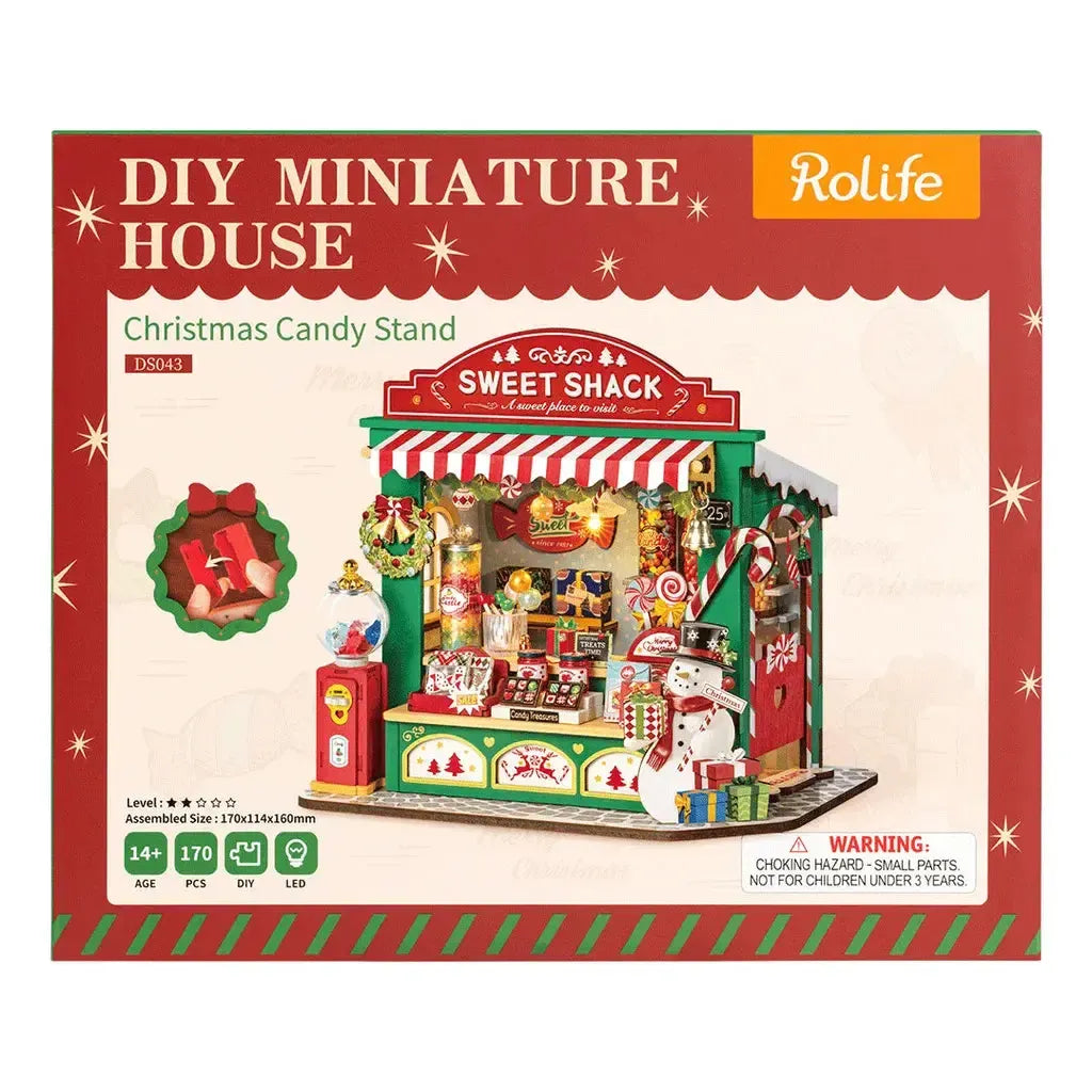 Julens Godtebutikk | Christmas Candy Stand-Robotime-Kvalitetstid AS