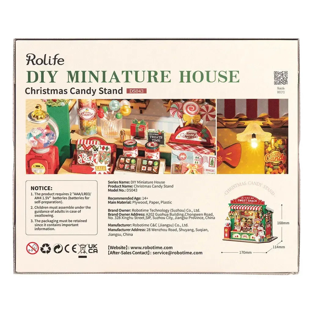 Julens Godtebutikk | Christmas Candy Stand-Robotime-Kvalitetstid AS