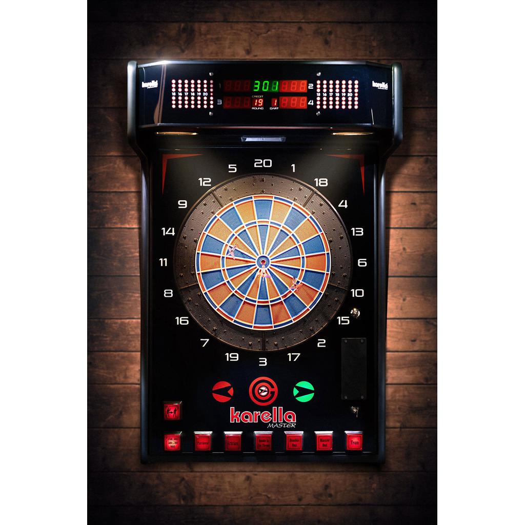 Elektronisk dartautomat | m/ dartskive og dartpiler | E-Master-Dart skap-Winsport-Uten myntinnkast-Kvalitetstid AS