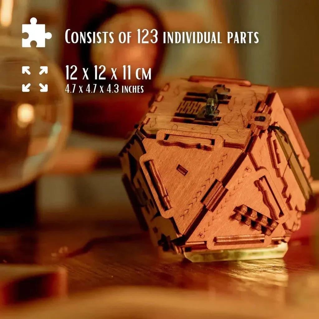 Escape Room Puzzle Box | Philosopher's Stone | Metall-Pusleboks-Puzzle Potato-Kvalitetstid AS