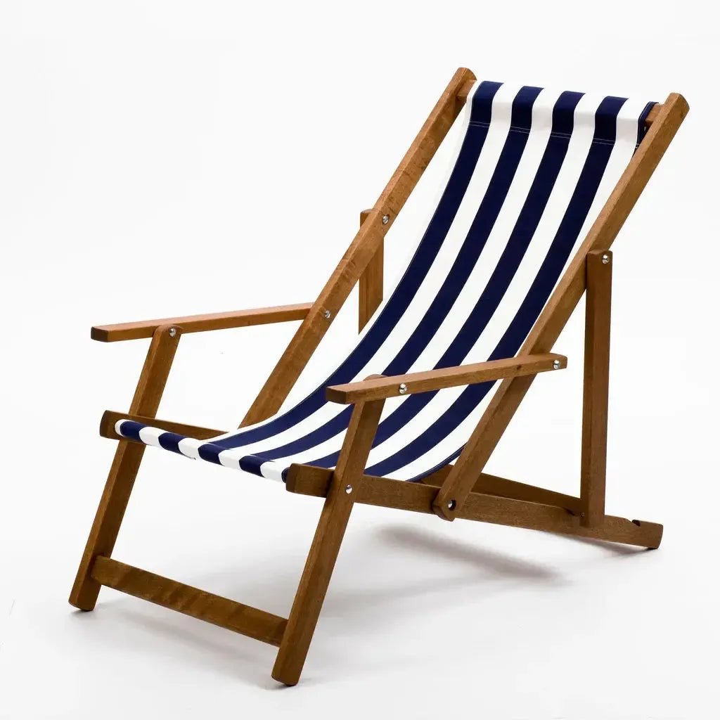 Fluktstol m/armlener | Akryl | Bredstripet-Armlenefluktstoler-Southsea Deckchairs-ACNW-Kvalitetstid AS