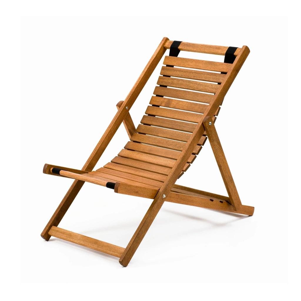 Fluktstol Sammenleggbar Armløs Trespiler Southsea Deckchairs For Sauna Hage Terrasse Med Teakoljet Treverk PEFC Sertifisert-Fluktstoler-Southsea Deckchairs-Kvalitetstid AS
