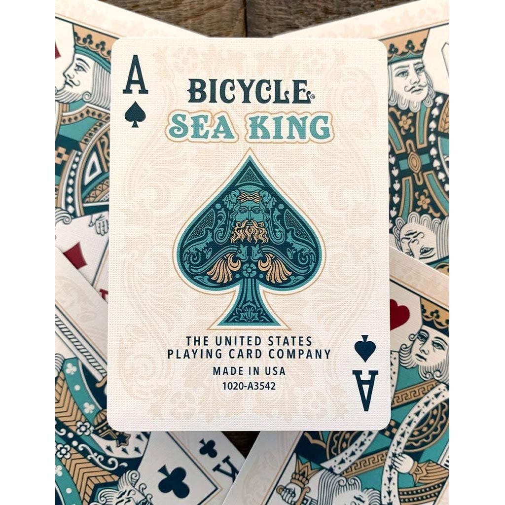 Bicycle Sea King Kortstokk Foilert Og Preget Luksus Pro-Kortstokker-Cardshouse-Kvalitetstid AS
