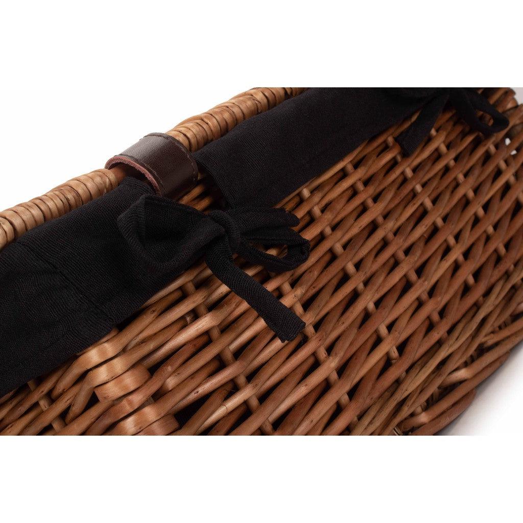 16" dobbeltvevd kurv med sort innredning-Piknikkurver-Willow Direct-Kvalitetstid AS