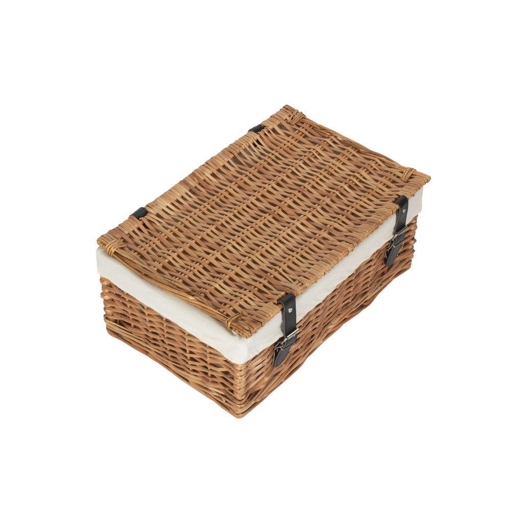18" dobbeltvevd kurv med hvit innredning-Piknikkurver-Willow Direct-Kvalitetstid AS