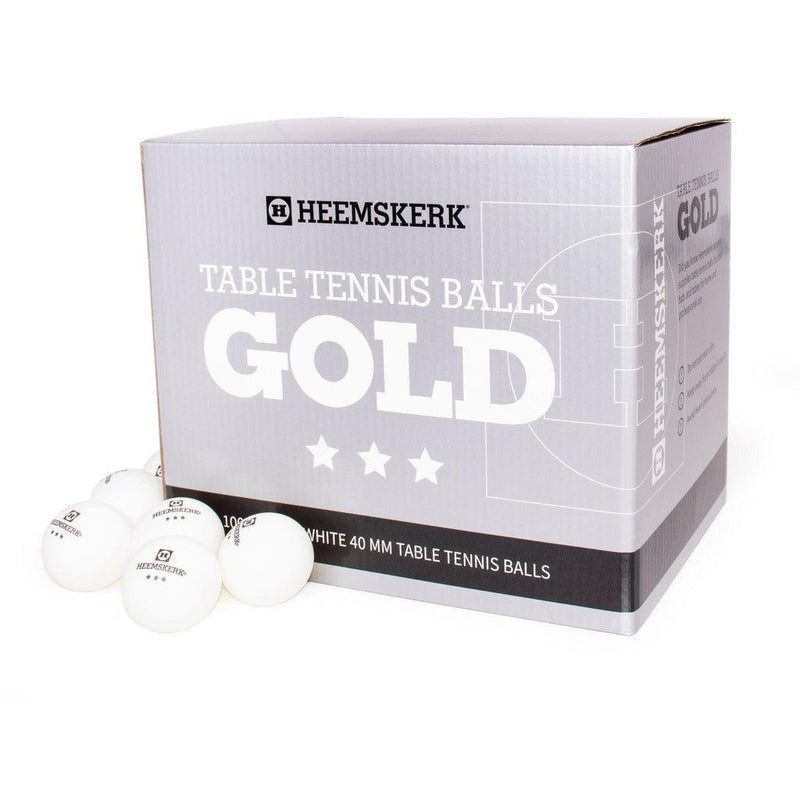 Bordtennisballer Gold-Bordtennisballer-Heemskerk-Hvit-120-pack-Kvalitetstid AS