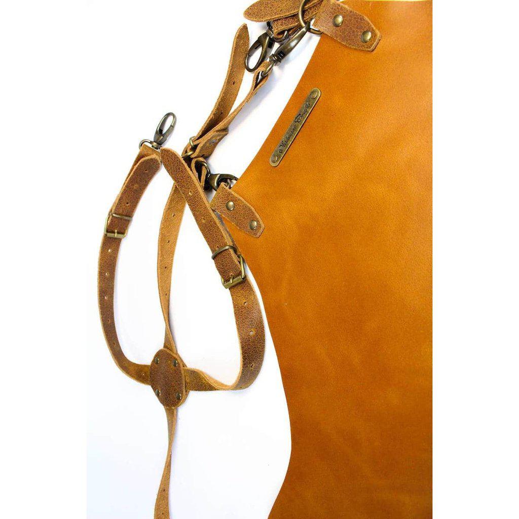 Forkle Italiensk Skinn Ekstra Lang XL Stalwart Crafts-Stalwart Crafts-Brown-Kvalitetstid AS