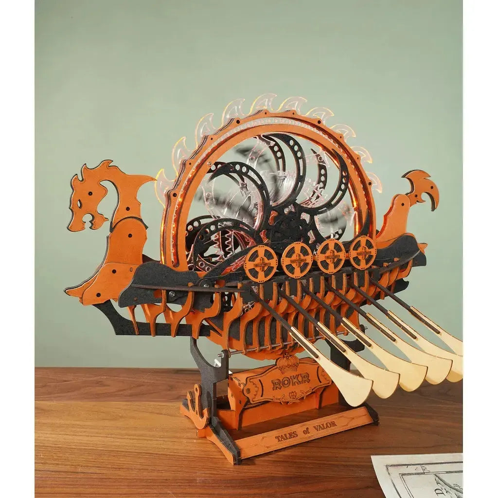Viking Drageskip | Viking Dragon Ship-Robotime-Kvalitetstid AS