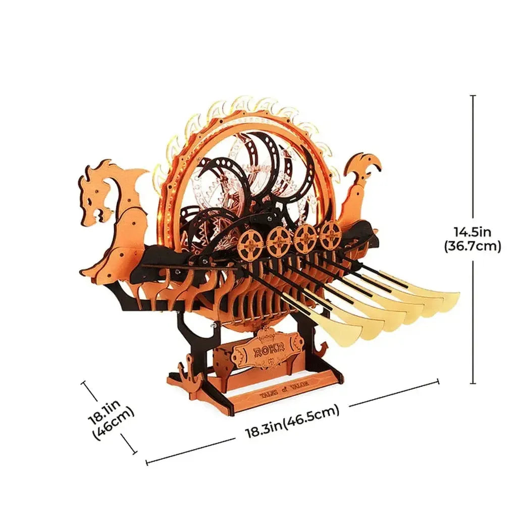 Viking Drageskip | Viking Dragon Ship-Robotime-Kvalitetstid AS