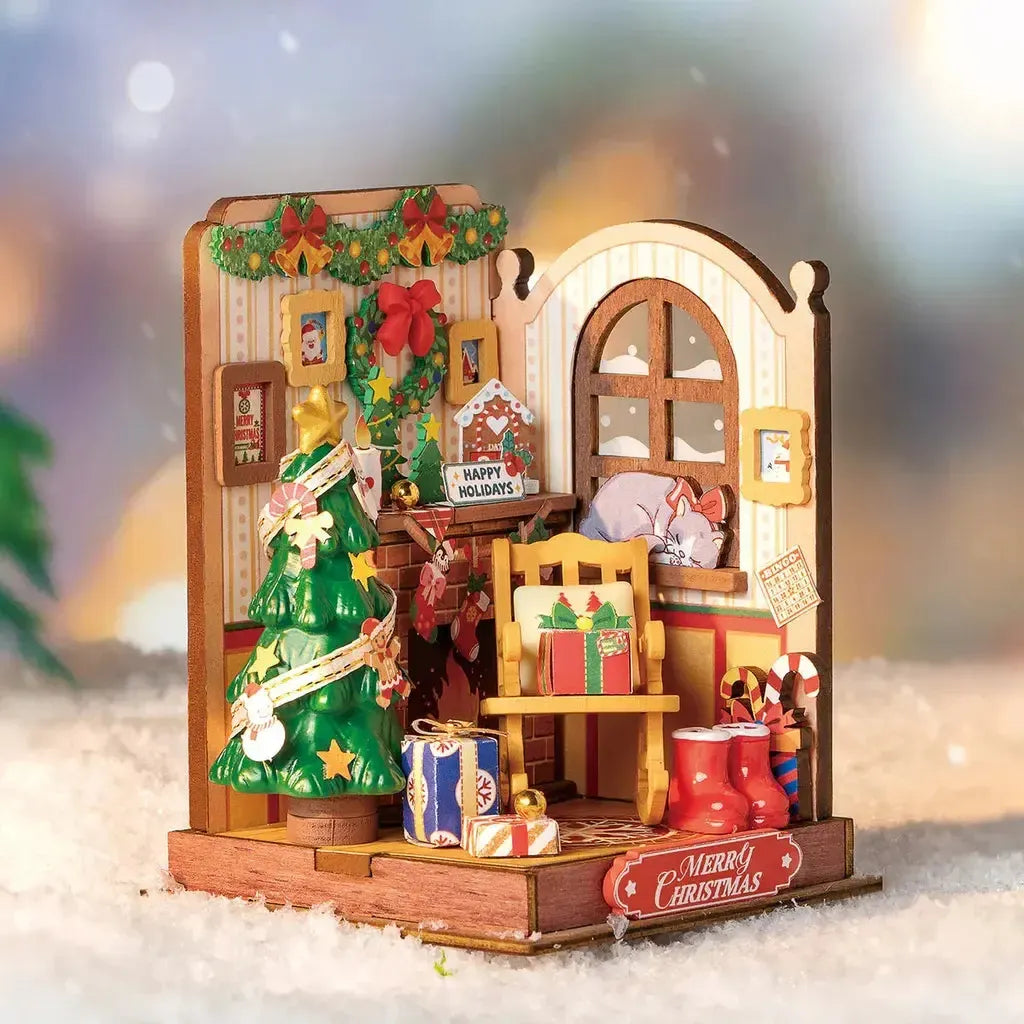 Jul ved Peisen | Christmas Fireplace-Robotime-Kvalitetstid AS