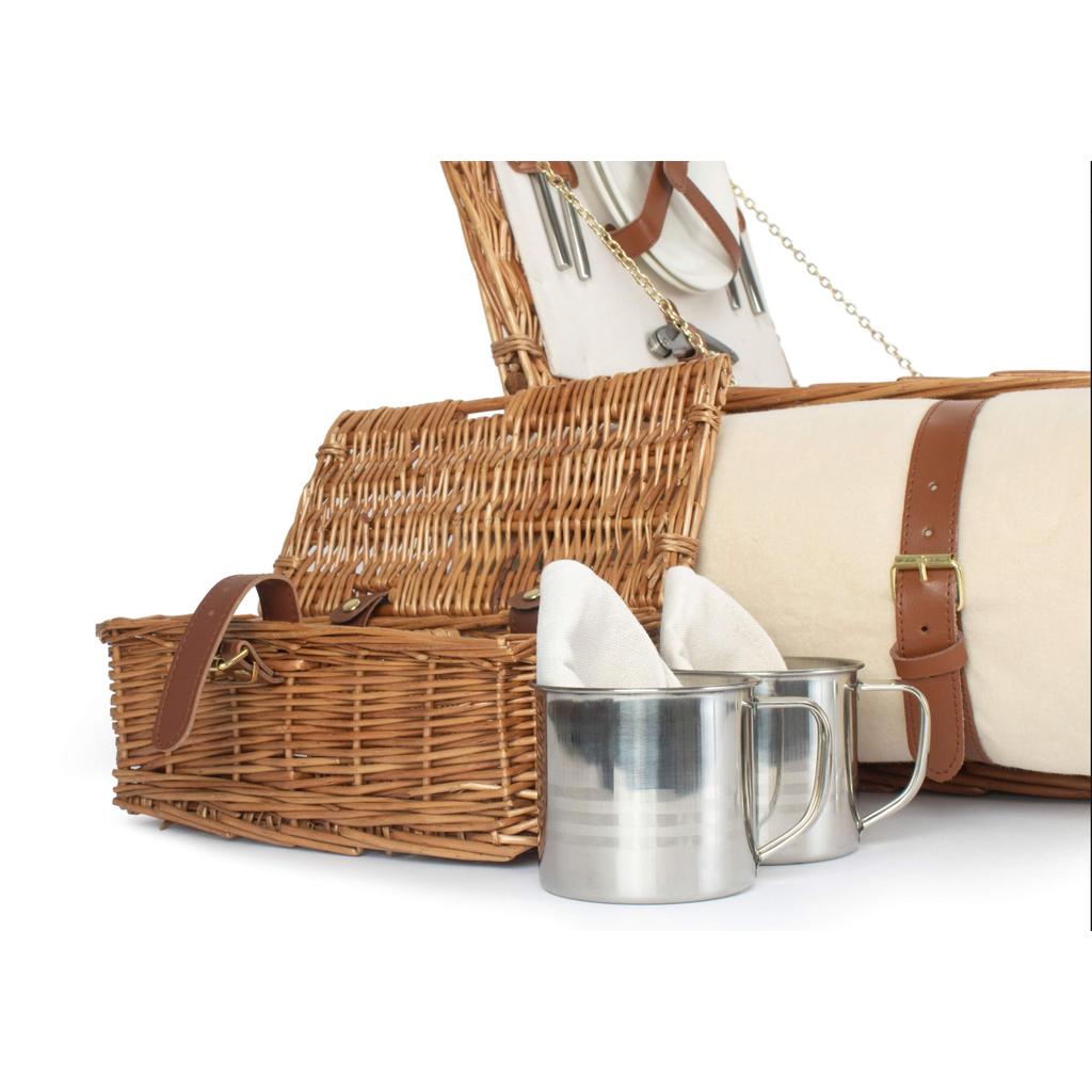 Picnic-kurv m/kjølebag | Deluxe | 2 personer-Willow Direct-Kvalitetstid AS