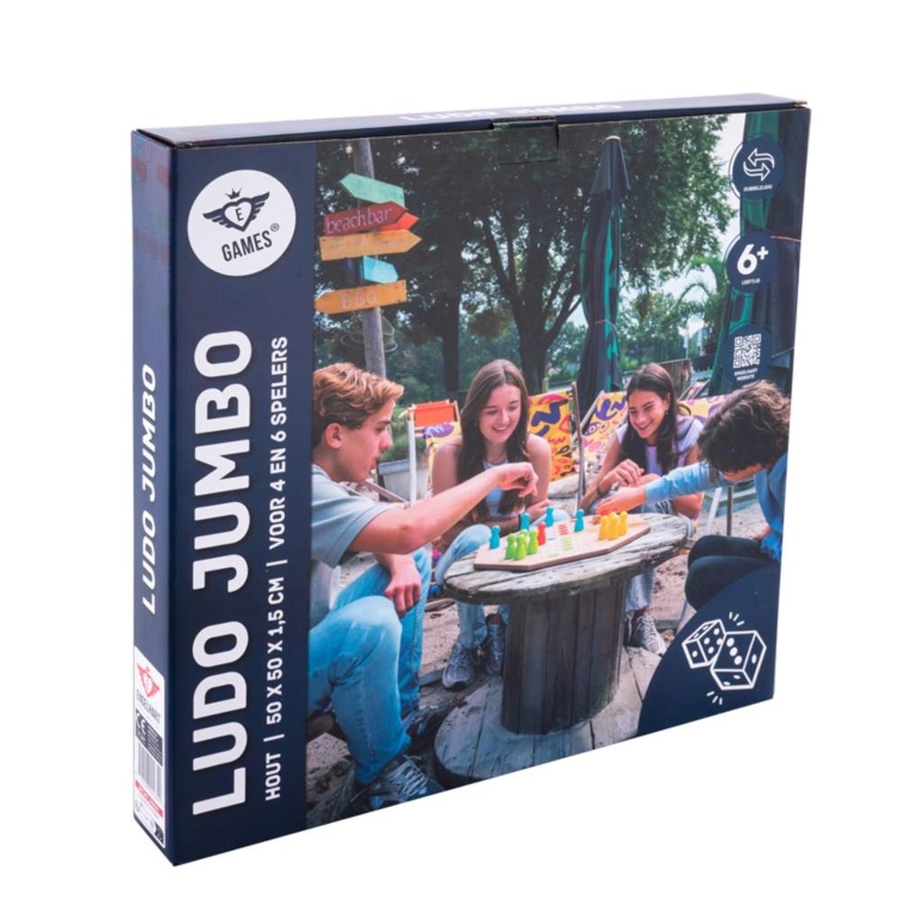 Ludo XXL | Jumbo | 6 spillere-Engelhart-Kvalitetstid AS