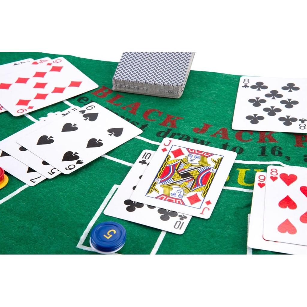 Rulett- og Black Jack-sett | Amerikansk versjon med tilbehør-Engelhart-Kvalitetstid AS
