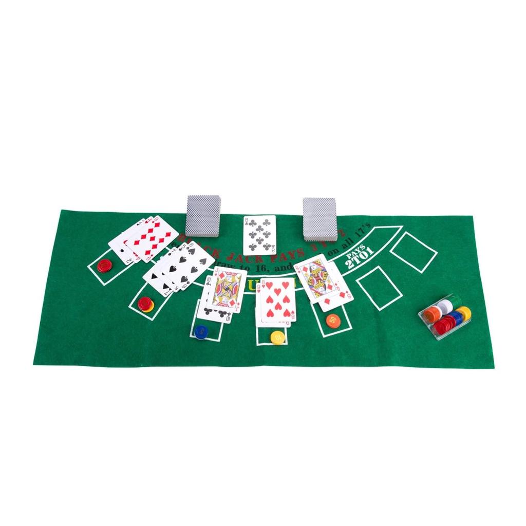 Rulett- og Black Jack-sett | Amerikansk versjon med tilbehør-Engelhart-Kvalitetstid AS