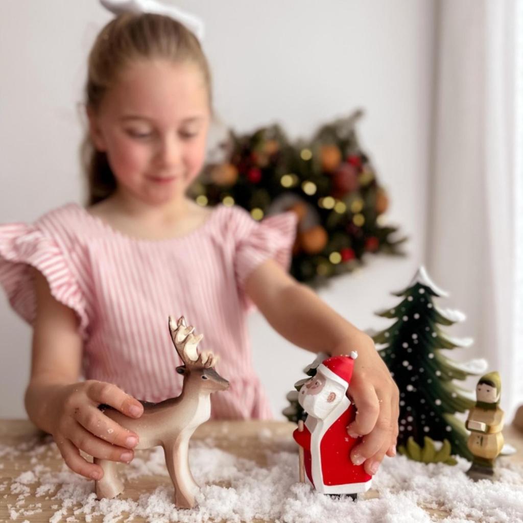 Trefigur | Grantrær i Vinterstemning-Trefigurer-Bumbu Toys-Kvalitetstid AS