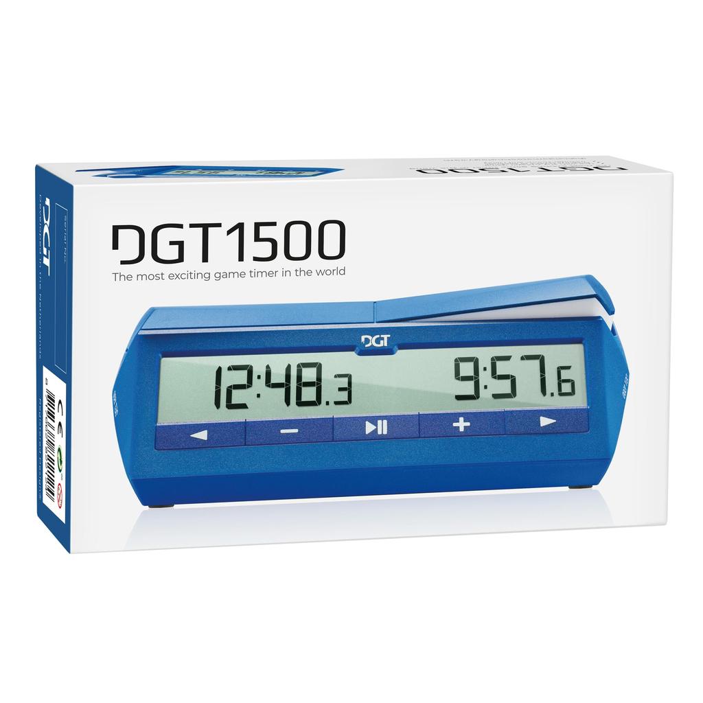 Sjakklokke | Digital | DGT 1500-Sjakk-Sunrise Chess-Blå-Kvalitetstid AS
