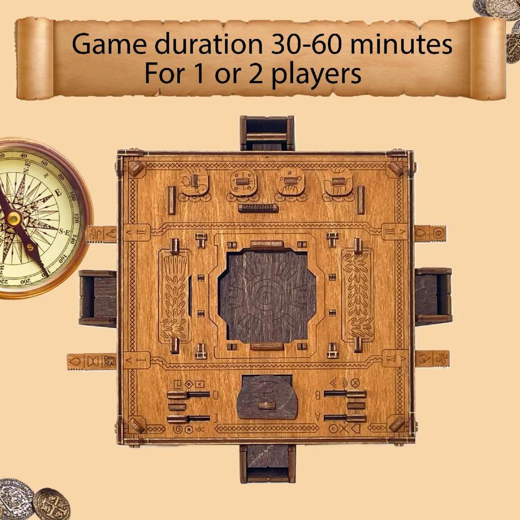 Escape Room Box Maya Pyramid-Wooden City-Kvalitetstid AS