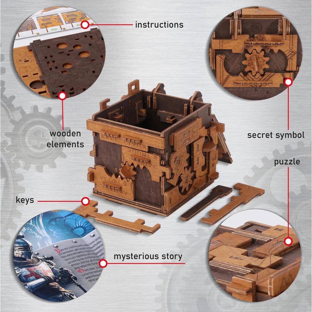 Escape room Puzzle box-Wooden City-Kvalitetstid AS