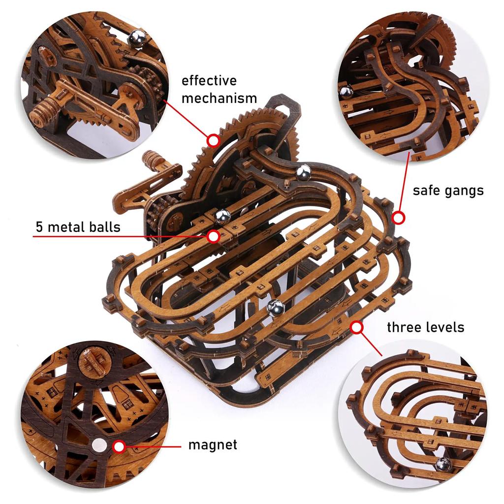 Marble Run mini-Wooden City-Kvalitetstid AS