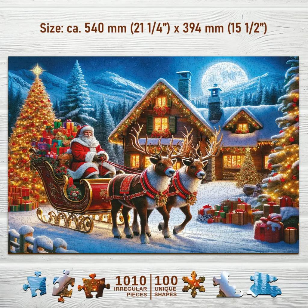 Wooden City Julepuslespill Santa Claus Nostalgisk Familiekos-Wooden City-Kvalitetstid AS