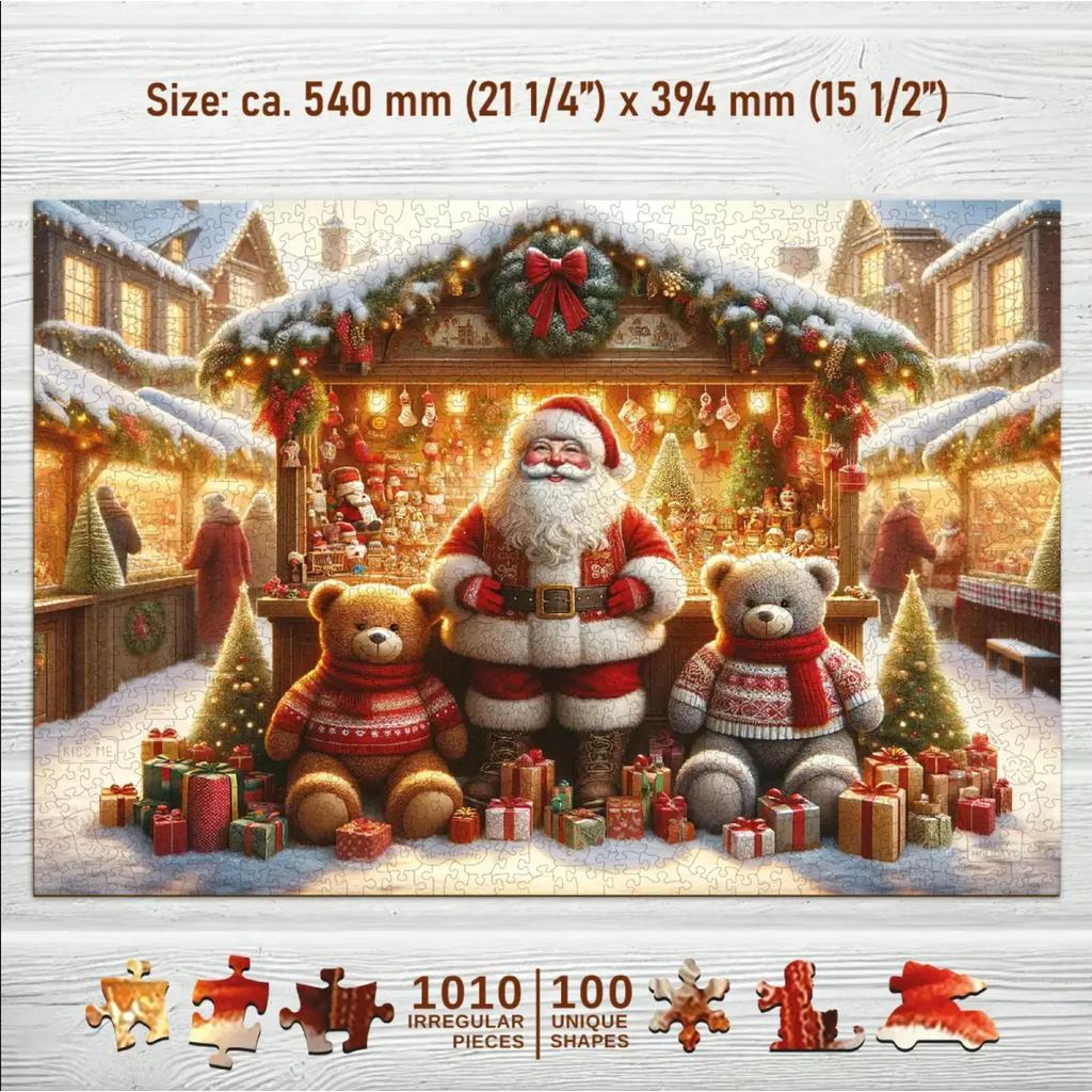 Wooden City Julemarked Trepuslespill Dekor For Familier-Wooden City-Kvalitetstid AS