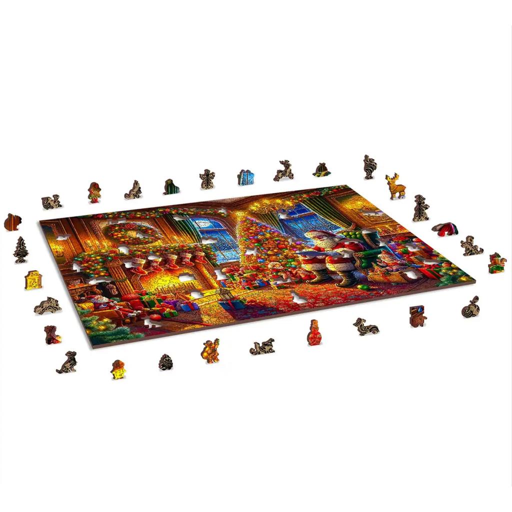 Christmas Eve Magic Puslespill For Familie Og Hygge-Wooden City-Kvalitetstid AS