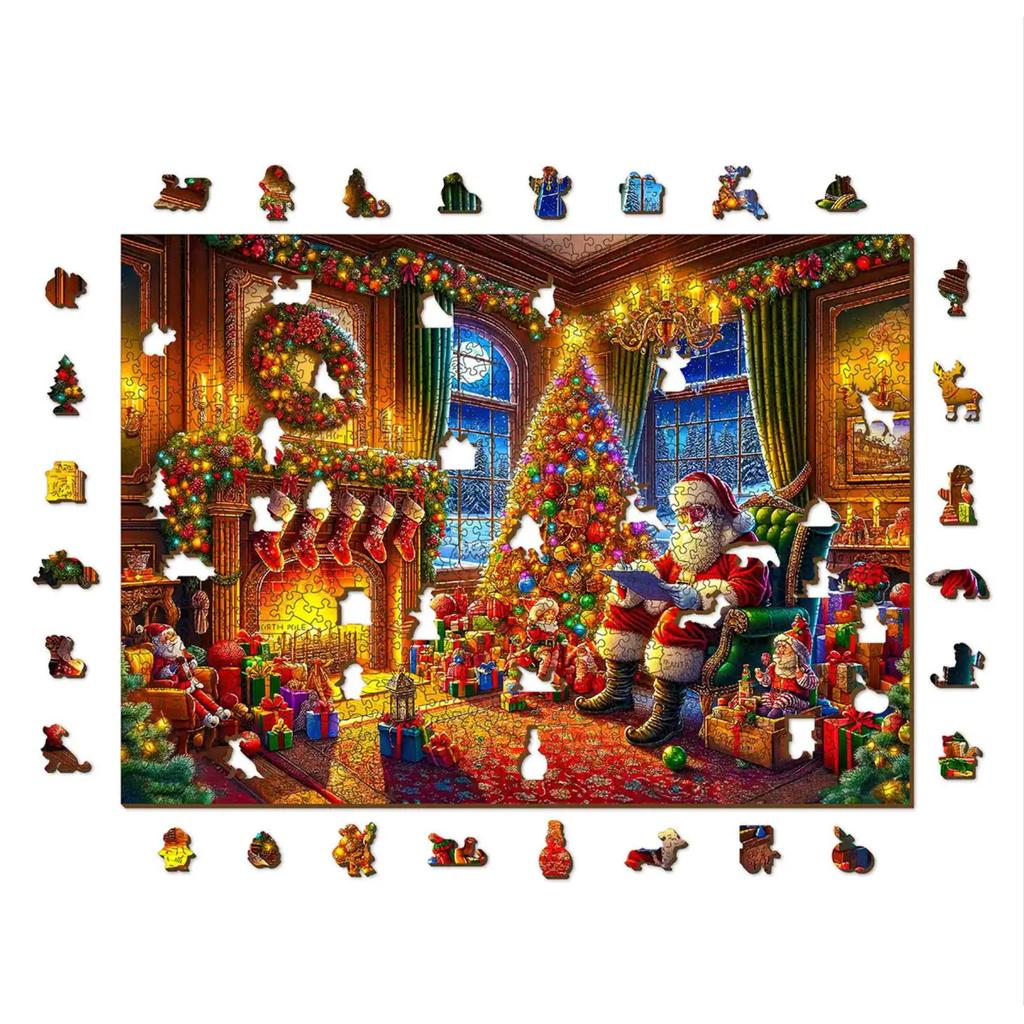 Christmas Eve Magic Puslespill For Familie Og Hygge-Wooden City-Kvalitetstid AS