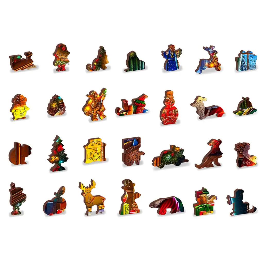 Christmas Eve Magic Puslespill For Familie Og Hygge-Wooden City-Kvalitetstid AS