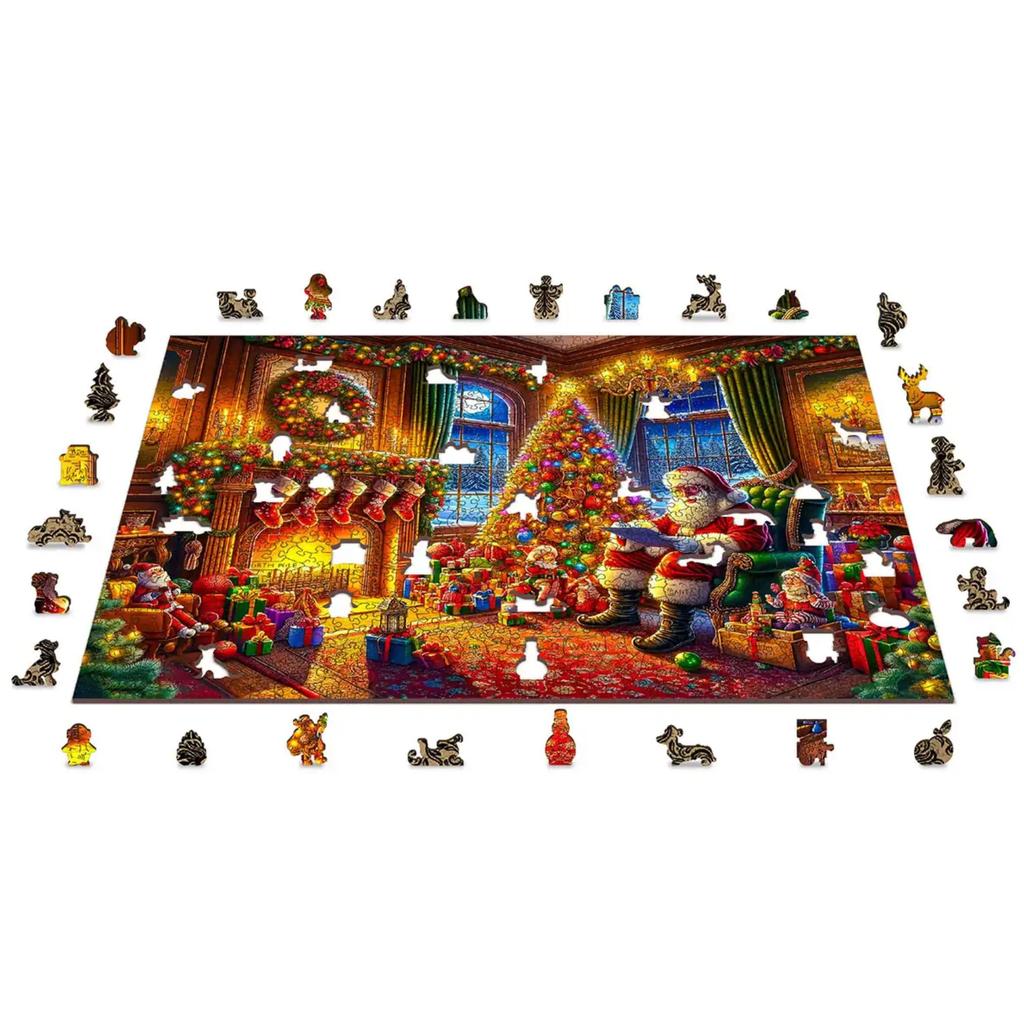 Christmas Eve Magic Puslespill For Familie Og Hygge-Wooden City-Kvalitetstid AS