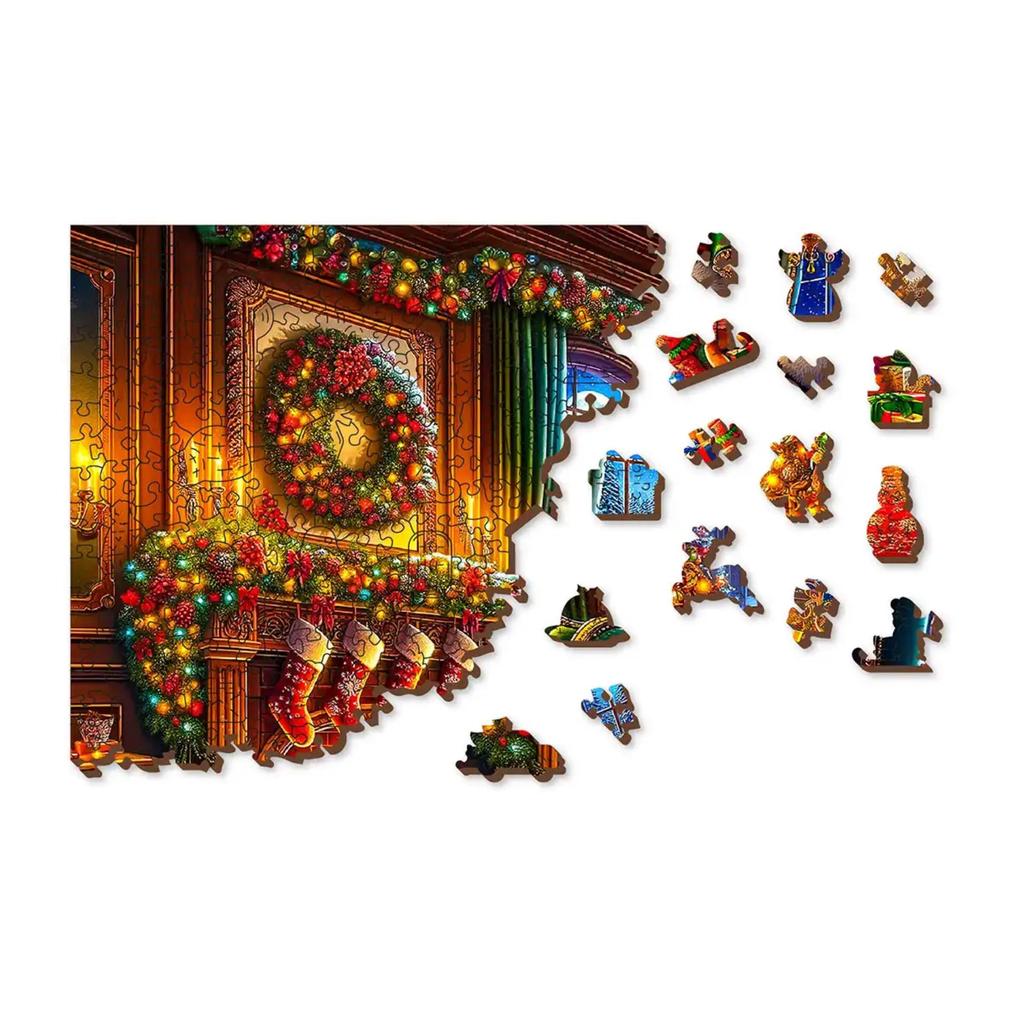 Christmas Eve Magic Puslespill For Familie Og Hygge-Wooden City-Kvalitetstid AS