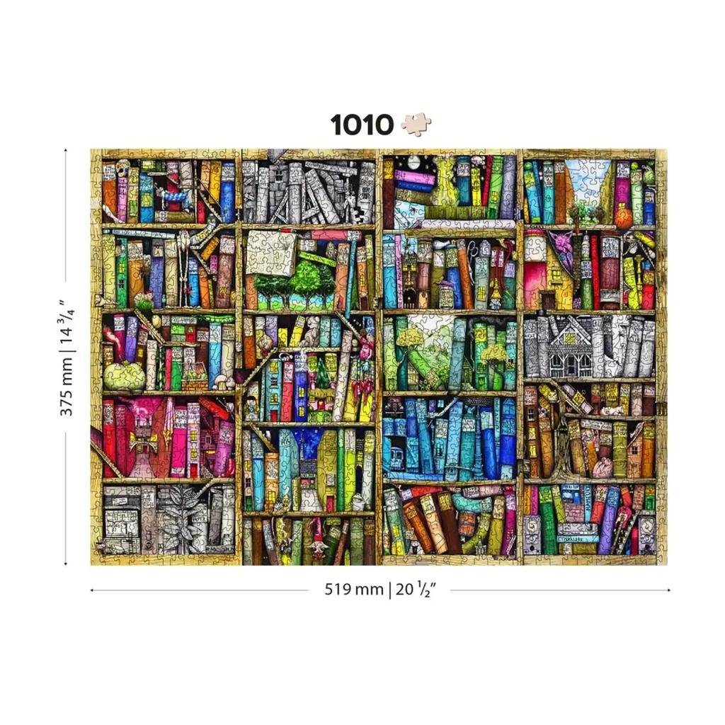 Bookshelf Trepuslespill 1000 Biter For Familie Magisk-Wooden City-Kvalitetstid AS