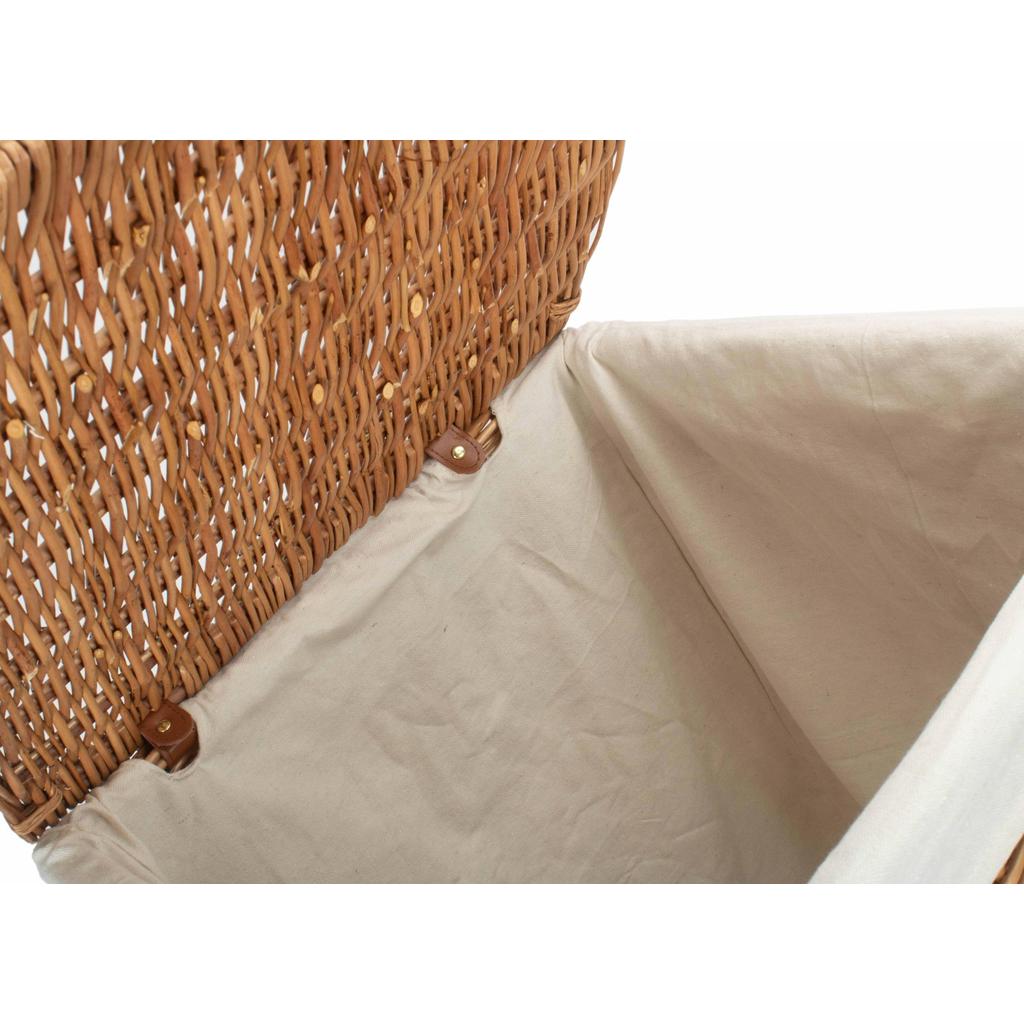 Stor Kvadratisk Vaskekurv Med Hvit Fôr 46x61 Willow Direct-Willow Direct-Kvalitetstid AS
