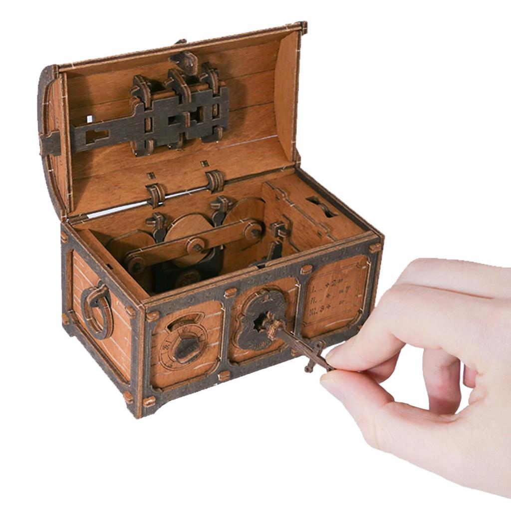 3D Pusleboks Escape Room Laserkuttet Bjørk For Puslespillentusiaster Fra Wooden City-Pusleboks-Wooden City-Kvalitetstid AS