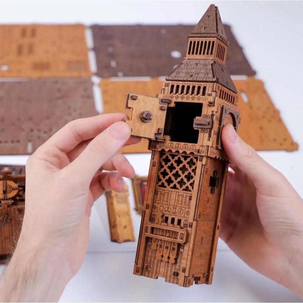 3D Puslespillboks Escape Room Big Ben Puslespillfans Wooden City-Pusleboks-Wooden City-Kvalitetstid AS