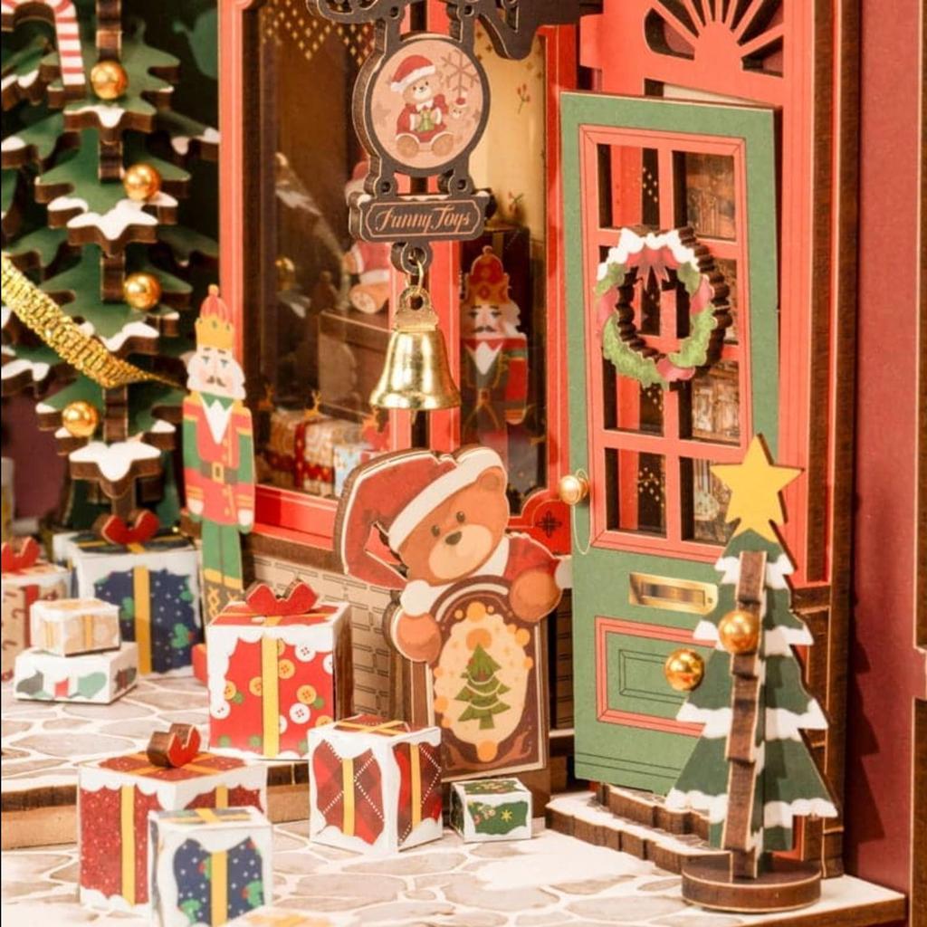 Julelandskap Diorama Romantisk Retro Stil Med 289 Brikker Robotime Alder 14 år og eldre Hyggelig Dekor-Robotime-Kvalitetstid AS